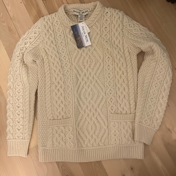 Aran Mor Ireland 100% merino wool sweater - Picture 3 of 3